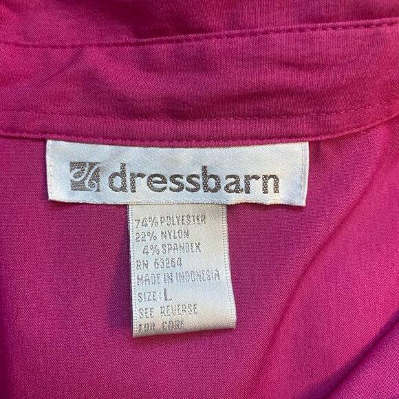 Dress Barn Women’s Pink Button Up Blouse - Picture 3 of 3